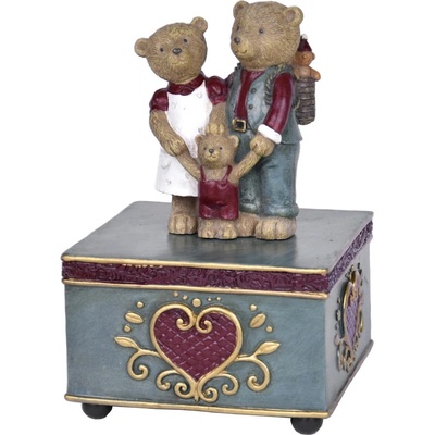 Ego dekor Коледна музикална кутия с мечета - Ego Dekor (EGO-470504)