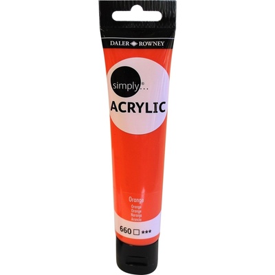 Daler-Rowney Simply АКРИЛНА боя Orange 75 ml 1 бр (126975660)