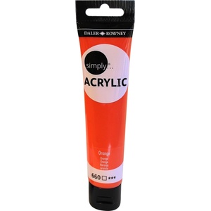 Daler-Rowney Simply АКРИЛНА боя Orange 75 ml 1 бр (126975660)
