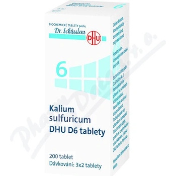 KALIUM SULFURICUM DHU POR D6 TBL NOB 200