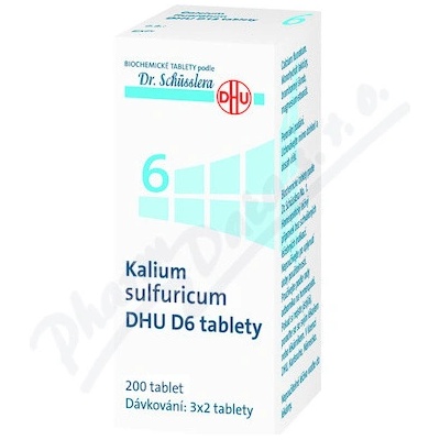 KALIUM SULFURICUM DHU POR D6 TBL NOB 200