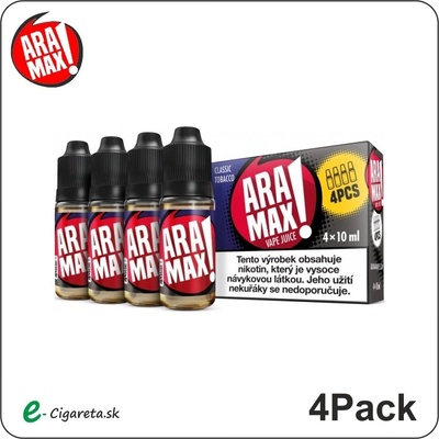 Aramax Max 4Pack Classic Tobacco 4 x 10 ml 6 mg