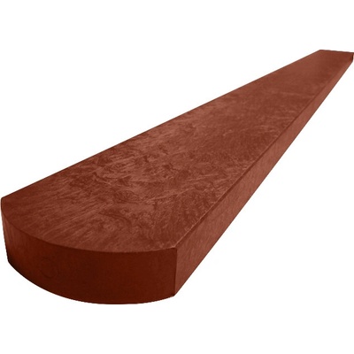 Plastové plotovky Transform půlkulaté 78x21x1200, cihlové - recyklát