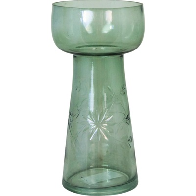 Strömshaga Váza Hyacinth Elsa Green Small, zelená barva, sklo