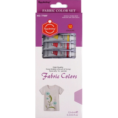 Farby na textil 12 farieb