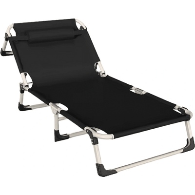 Градински шезлонг bovry черен
