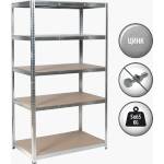 Carmen Метален стелаж Carmen CR-1021 - 190х100х40 см, до 65 кг на рафт - цинк - BestPC