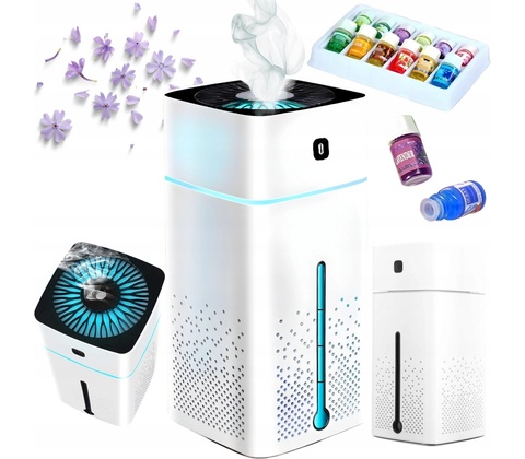 Retoo Aroma difuzér Zvlhčovač vzduchu LED USB Ultrazvukový bílý 1000 ml