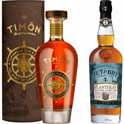 Timon The Spirit Of Adventure 40% 0,7 l a Planteray Cut & Dry 40% 0,7 l (set)