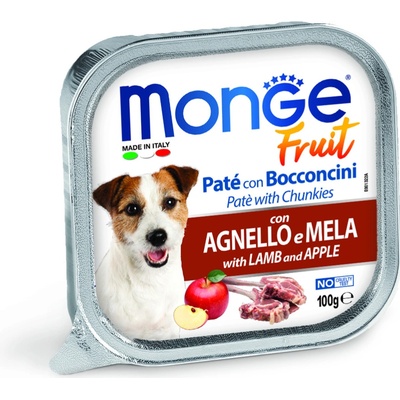 Monge Fruit Adult Dog Jahňa s jablkom 32 x 100 g