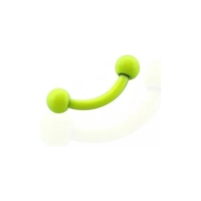 Piercingate piercing do obočí POB00210 žlutá