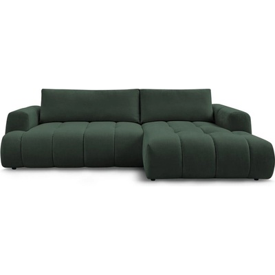 Bobochic Зелен сгъваем/с място за съхранение ъглов диван (десен ъгъл) Fuji - Bobochic Paris (106519)