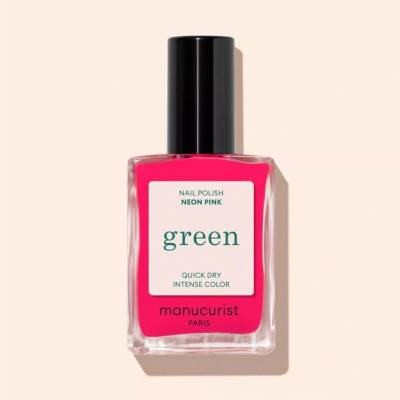 Dermacol MANUCURIST_Zelený lak na nehty neonově růžový 15ml