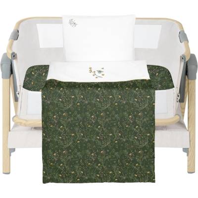 KikkaBoo Бебешки спален комплект KikkaBoo Secret Garden - За мини кошара, 5 части, Green (41101050075)