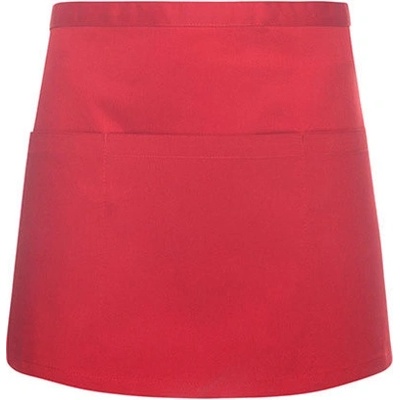 Karlowsky Pasová gastro zástera s vreckom KY101 Red 60 x 35 cm