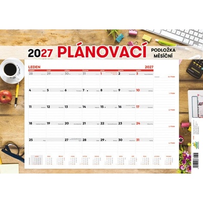 Plánovací podložka měsíční Aria 2027
