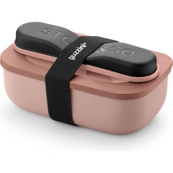 Guzzini Кутия за обяд Store & Go с прибори за хранене 900 мл розова (171102251)