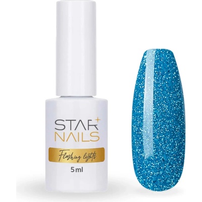 Polish Flashing Lights Uv Led gel Sapphire- azurově modrý gel lak 026 5ml