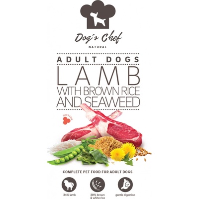 Dog's Chef Lamb with Brown Rice and Seaweed 0,5 kg