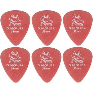 Dunlop 417R 0.58 Gator Grip Standard 6 Перце за китара (417R58-6PACK-SET)