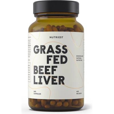 Nutriest Grass Fed Beef Liver, 240 капсули, Nutriest (041983 NUTRS)