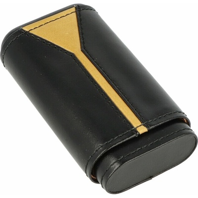 Vpkcz pouzdro na 3 doutníky kožené černo zlaté 135 mm