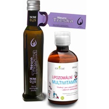 Nom-oils Neuro základ Neurotreska 240 ml + detský Lipozomálny Multivitamín 300 ml