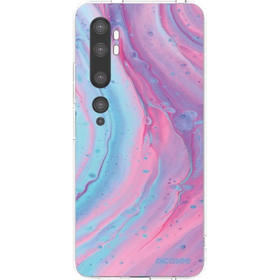 Púzdro Picasee silikónové Xiaomi Mi Note 10 Pro - Pink liquid čiré