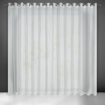 EUROFIRANY ZÁCLONA NA KROUŽCÍCH LEXY 300X250 CM BÍLÁ