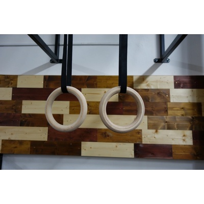 FUBO Fitness Dětské gymnastické kruhy Lakované 25 mm, 5 m červené – Zboží Dáma