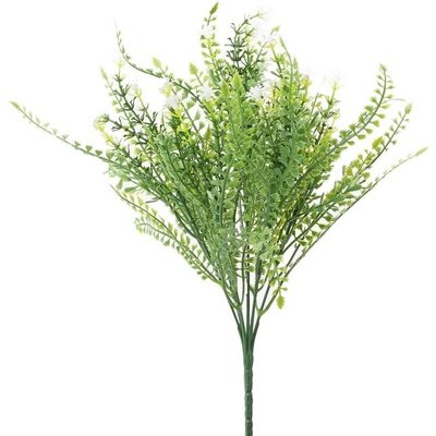 ZELEŇ DROB.BIELE KVIETKY 35CM