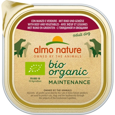 Almo Nature Bio Organic Maintenance Adult Dog hovězí a zelenina 9 x 300 g