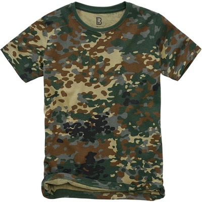Brandit dětské tričko s krátkým rukávem flecktarn