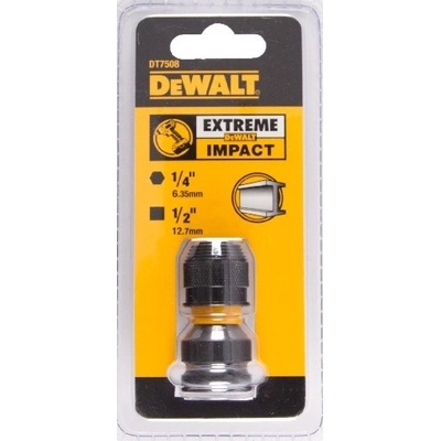 DeWALT DT7508 adaptér ze čtyhranu 1/2" na šestihran 1/4"