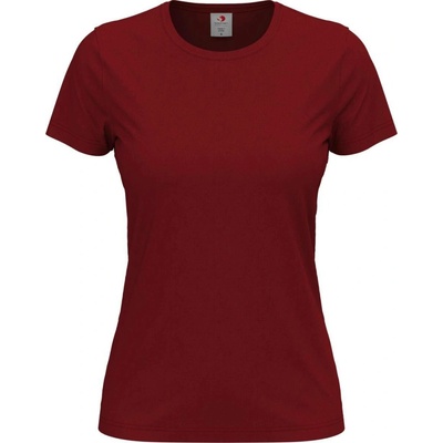 Classic T Crew neck Tričko dámske STEDMAN červená Bordeaux