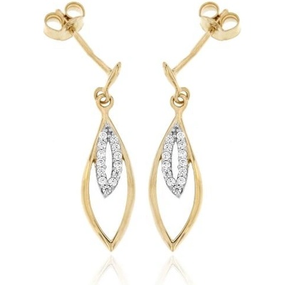 Zlatnictví U Kostela zlaté visací náušnice kapky 476