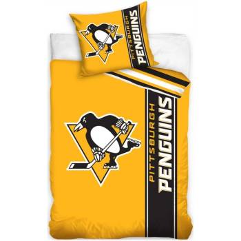 TipTrade Hokejové obliečky NHL Pittsburgh Penguins séria Belt 100% bavlna 70x90 140x200
