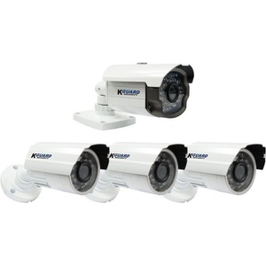 KGuard Комплект аналогови охранителни камери 3x KGUARD HW307E + 1x KGUARD HZ213A, 700 TVL, насочени ("bullet") камери, 3.6mm обектив, IR осветеност (до 30 метра), външни (CKT001)