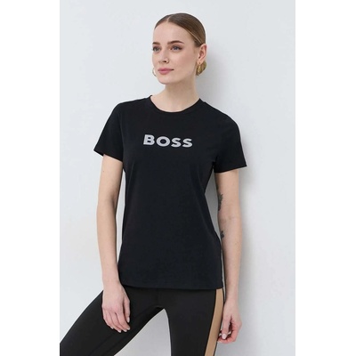 Boss Памучна тениска BOSS x Alica Schmidt в черно (50492743)