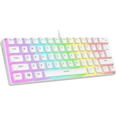 Rampage Radiant K11 60% RGB Blue Switch White