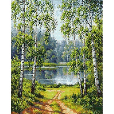 Collection D'Art Диамантен гоблен Collection D’Art - Сред гората, 40 х 50 cm (DE7160)
