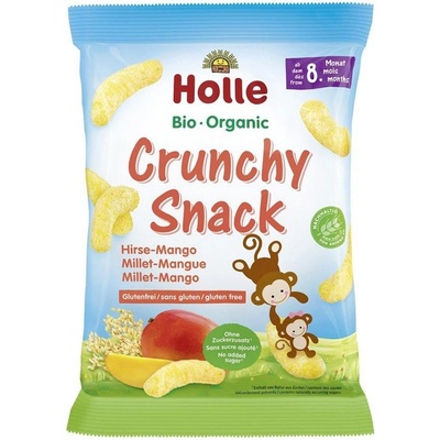 Holle Bio chrumkavý snack proso pšeno mango pre deti od 8 mesiaca 25 g