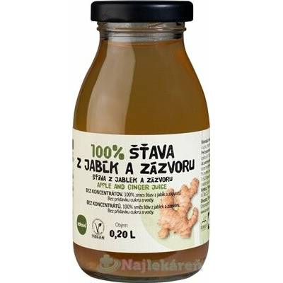 Zdravo 100% šťáva z jablek a zázvoru 200 ml