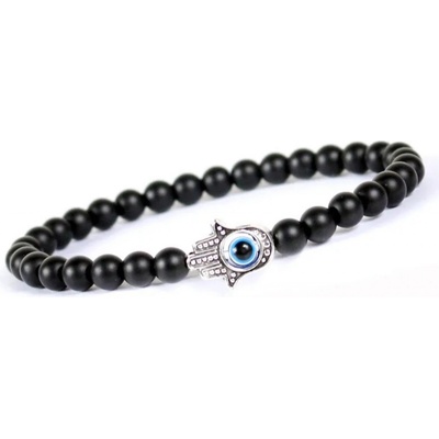 Blingstar náramek Hamsa ruka Fátimy Matte black 2352