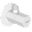 Mexen T ъглов вентил към батерия 1/2"x3/8", бял - 79973-20 (79973-20)