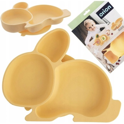 ORION Tanier silikónový Zajačik žltý 23x18cm