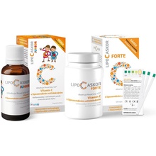 LIPO C ASKOR Junior lipo.Vit.C 110 ml+FORTE 120 kapslí