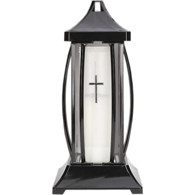 Lampa hřbitovní AMBON skleněná 310g 18x18x39cm – Zboží Mobilmania