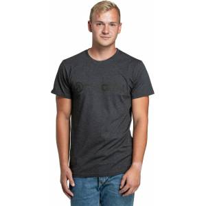Meatfly мъжка тениска Striped Logo Charcoal Heather | Сива | Размер Meatfly | Siv | МЪЖЕ | S