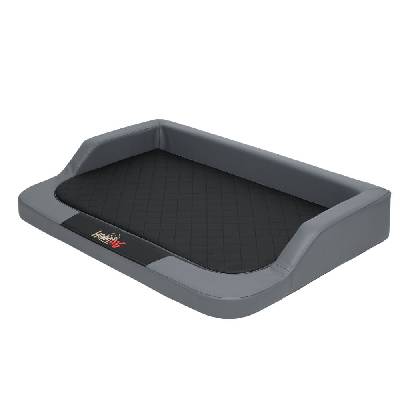 Pelíšek pro psa HobbyDog Medico Lux eko kůže - šedý Velikost: XXL - 120 x 80 cm